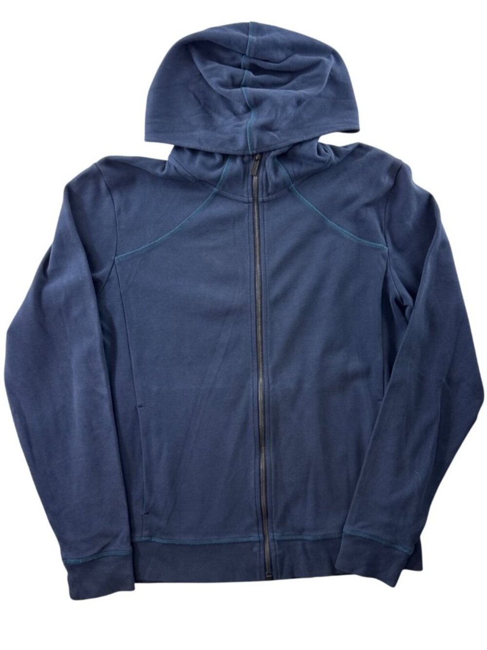 HUGO by Hugo Boss Men's Large Navy Blue Full Zip Hooded Jacket Sweatshirt